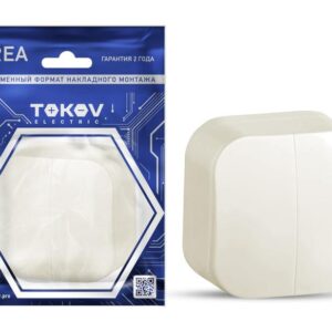 Выключатель 2-кл. ОП Frea 10А IP20 250В АБС-пластик беж. TOKOV ELECTRIC TKE-FR-V2-C02 оптом купить цена