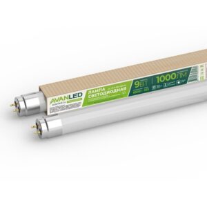 Лампа светодиодная AL T8-9-865-600-М 9Вт матовая 6500К холод. бел. G13 1000лм 195-265В (пр-во РФ) AVANLED 11106651 оптом купить цена