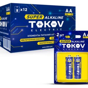 Элемент питания алкалиновый AA/LR6 (блист.2шт) TOKOV ELECTRIC TKE-ALS-LR6/B2 оптом купить цена