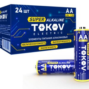 Элемент питания алкалиновый AA/LR6 (уп.24шт) TOKOV ELECTRIC TKE-ALS-LR6/C24 оптом купить цена