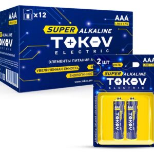 Элемент питания алкалиновый AAA/LR03 (блист.2шт) TOKOV ELECTRIC TKE-ALS-LR3/B2 оптом купить цена