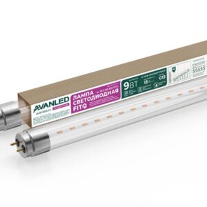 Лампа светодиодная AL T8-9-BR-600 FITO 9Вт G13 600мм для растений красн./син. AVANLED 12206011 оптом купить цена