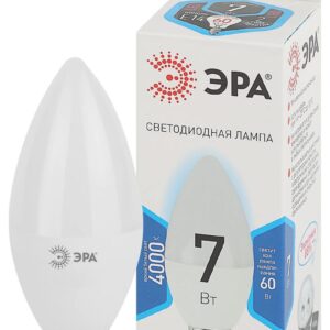 Лампочка светодиодная ЭРА STD LED B35-7W-840-E14 E14 / Е14 7Вт свеча нейтральный белый свет купить оптом недорого