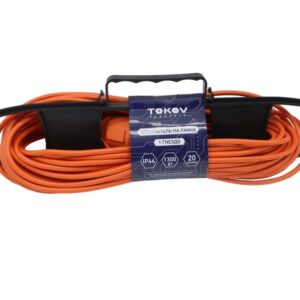 Удлинитель-шнур на рамке 1х20м без заземл. 6А IP44 2х0.75 с защ. крышкой TOKOV ELECTRIC TKE-SR20-075 оптом купить цена