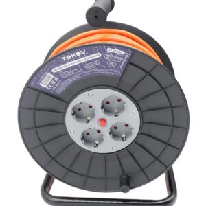 Удлинитель на катушке 4х50м с заземл. 16А IP20 3х1.5 TOKOV ELECTRIC TKE-SK50-15-Z оптом купить цена