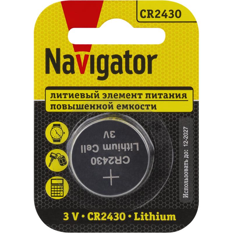 Элемент питания литиевый CR2430 93 828 NBT-CR2430-BP1 (блист.1шт) NAVIGATOR 93828 купить оптом выгодно Элемент питания литиевый CR2430 93 828 NBT-CR2430-BP1 (блист.1шт) NAVIGATOR 93828 оптом купить цена