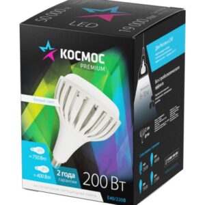 Лампа светодиодная KOSMOS premium HWLED 200Вт 175-265В E40 4500К КОСМОС KHWLED200WE4045 оптом купить цена