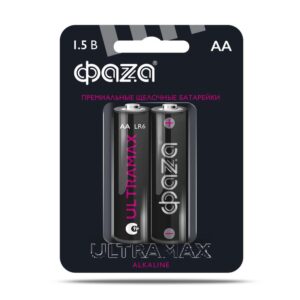 Элемент питания алкалиновый AA/LR6 1.5В Ultra Max LR6UM-B2 BL-2 (уп.2шт) ФАZА 5042995 оптом купить цена