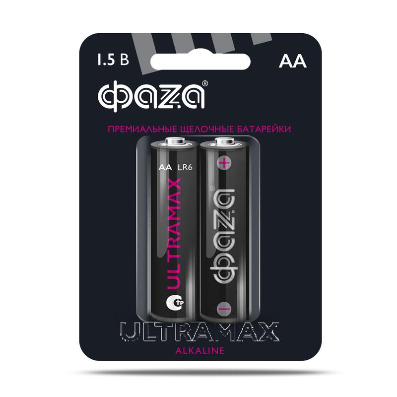 Элемент питания алкалиновый AA/LR6 1.5В Ultra Max LR6UM-B2 BL-2 (уп.2шт) ФАZА 5042995 купить оптом выгодно Элемент питания алкалиновый AA/LR6 1.5В Ultra Max LR6UM-B2 BL-2 (уп.2шт) ФАZА 5042995 оптом купить цена