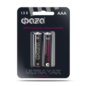 Элемент питания алкалиновый AAA/LR03 1.5В Ultra Max LR03UM-B2 BL-2 (уп.2шт) ФАZА 5043053 оптом купить цена