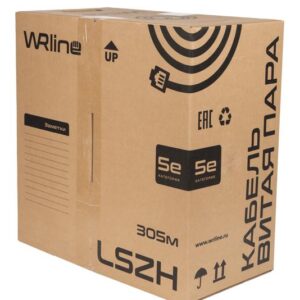 Кабель витая пара экранир. F/UTP кат.5E 4 пары 0.50мм ож внутр. LSZH нг(А)-HF WR-FTP-4P-C5E-LSZH-GY сер. (уп.305м) WRLine 505752 оптом купить цена