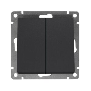 Выключатель 2-кл. СП Афина 10А IP20 механизм графит Universal A0023-Gr оптом купить цена