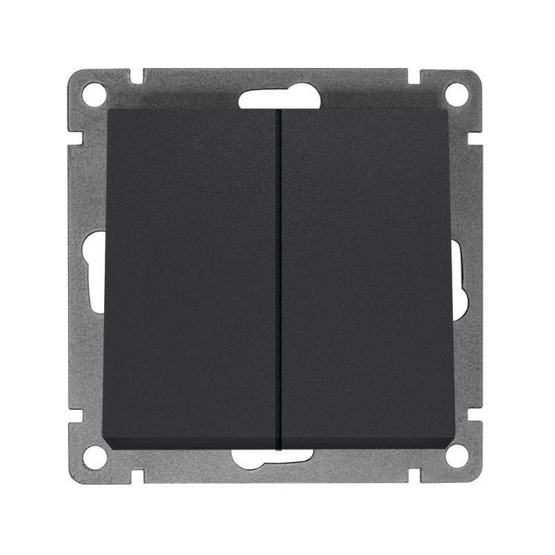 Выключатель 2-кл. СП Афина 10А IP20 механизм графит Universal A0023-Gr купить оптом выгодно Выключатель 2-кл. СП Афина 10А IP20 механизм графит Universal A0023-Gr оптом купить цена