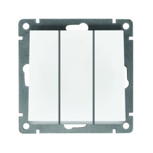 Выключатель 3-кл. СП Афина 10А IP20 механизм бел Universal A0043 оптом купить цена