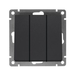 Выключатель 3-кл. СП Афина 10А IP20 механизм графит Universal A0043-Gr оптом купить цена