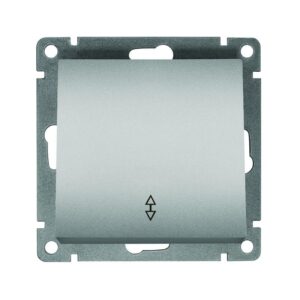 Переключатель проходной 1-кл. СП Афина 10А IP20 механизм серебр. Universal A0025-S оптом купить цена