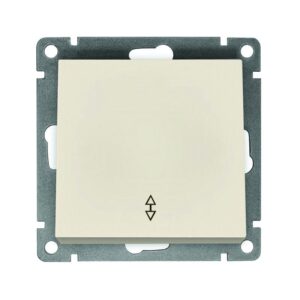 Переключатель проходной 1-кл. СП Афина 10А IP20 механизм сл. кость (ivory) Universal A0025-I оптом купить цена