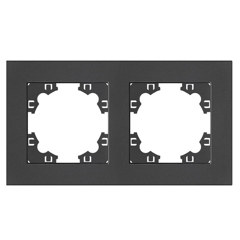 Рамка 2-м Афина универс. графит Universal A0044-Gr купить оптом выгодно Рамка 2-м Афина универс. графит Universal A0044-Gr оптом купить цена