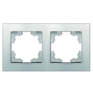 Рамка 2-м Афина универс. серебр. Universal A0044-S оптом купить цена
