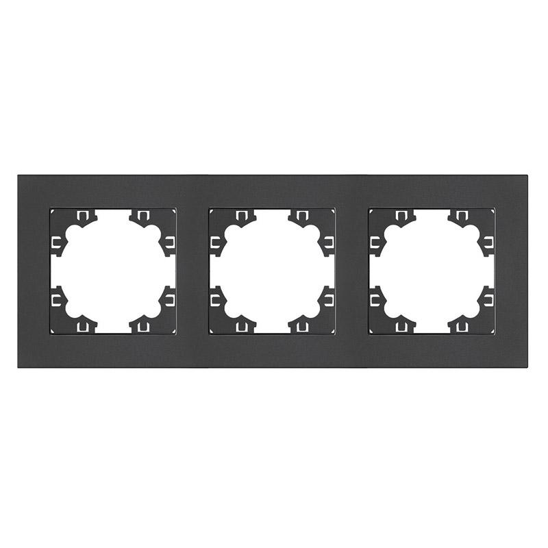 Рамка 3-м Афина универс. графит Universal A0045-Gr купить оптом выгодно Рамка 3-м Афина универс. графит Universal A0045-Gr оптом купить цена