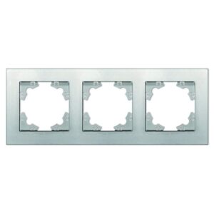Рамка 3-м Афина универс. серебр. Universal A0045-S оптом купить цена
