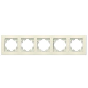 Рамка 5-м Афина универс. сл. кость (ivory) Universal A1042-I оптом купить цена