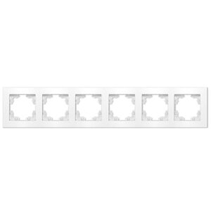 Рамка 6-м Афина универс. бел. Universal A1043 оптом купить цена