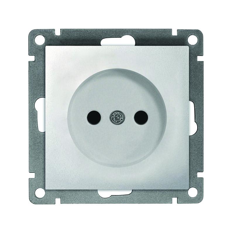 Розетка 1-м СП Афина 16А IP20 без заземл. механизм серебр. Universal A0022-S купить оптом выгодно Розетка 1-м СП Афина 16А IP20 без заземл. механизм серебр. Universal A0022-S оптом купить цена