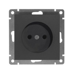 Розетка 1-м СП Афина 16А IP20 без заземл. механизм графит Universal A0022-Gr оптом купить цена