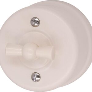 Выключатель проходной 1-кл пластик песочн. зол. Bironi B1-201-24 оптом купить цена