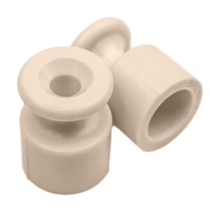 Изолятор для наружного монтажа пластик песочн. зол. (уп.100шт) Bironi B1-551-24-100 оптом купить цена