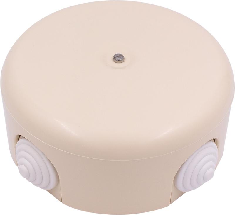 Коробка распределительная 110мм (4 кабельных ввода в комплекте) пластик песочн. зол. Bironi B1-522-24-K купить оптом выгодно Коробка распределительная 110мм (4 кабельных ввода в комплекте) пластик песочн. зол. Bironi B1-522-24-K оптом купить цена