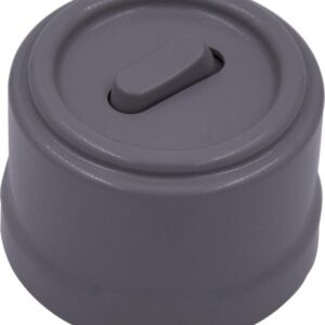 Выключатель проходной 1-кл. (клавишный) пластик титан Bironi B1-221-26 оптом купить цена