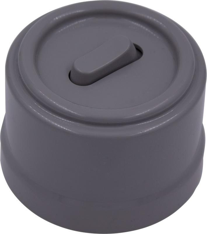 Выключатель проходной 1-кл. (клавишный) пластик титан Bironi B1-221-26 купить оптом выгодно Выключатель проходной 1-кл. (клавишный) пластик титан Bironi B1-221-26 оптом купить цена