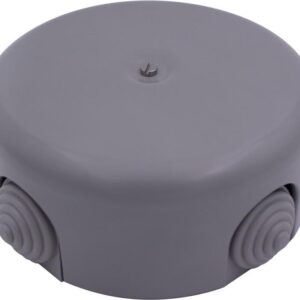 Коробка распределительная 110мм (4 кабельных ввода в комплекте) пластик титан Bironi B1-522-26-K оптом купить цена