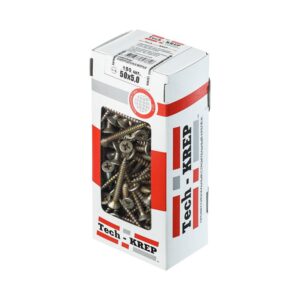 Саморез универсальный 50х5.0мм желт. (уп.150шт) Tech-KREP 102263 оптом купить цена