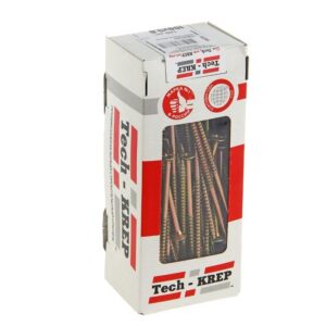 Саморез универсальный 100х5.0мм желт. (уп.100шт) Tech-KREP 102268 оптом купить цена