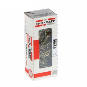 Саморез универсальный 30х4.0мм желт. (уп.200шт) Tech-KREP 102243 оптом купить цена