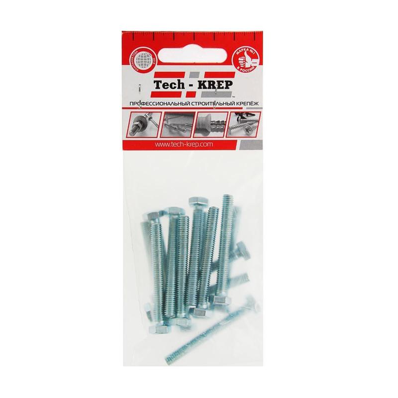 Болт DIN933 с шестигранной головкой М6х60 оцинк. (уп.10шт) Tech-KREP 102963 купить оптом выгодно Болт DIN933 с шестигранной головкой М6х60 оцинк. (уп.10шт) Tech-KREP 102963 оптом купить цена