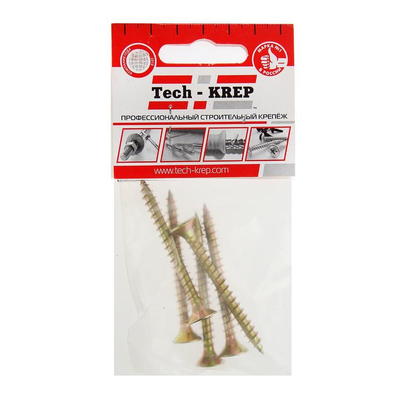 Саморез ШУж 6.0х60 потайной головкой (уп.5шт) Tech-KREP 102519 купить оптом выгодно Саморез ШУж 6.0х60 потайной головкой (уп.5шт) Tech-KREP 102519 оптом купить цена
