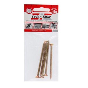 Саморез ШУж 5.0х80 потайной головкой (уп.5шт) Tech-KREP 102514 оптом купить цена