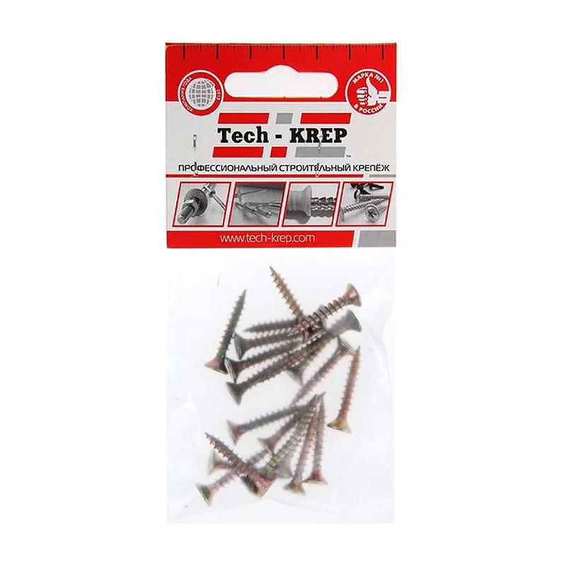 Саморез ШУж 4.0х30 потайной головкой (уп.17шт) Tech-KREP 102491 купить оптом выгодно Саморез ШУж 4.0х30 потайной головкой (уп.17шт) Tech-KREP 102491 оптом купить цена