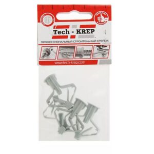 Дюбель (анкер) Бабочка полипропилен 10х50 (уп.4шт) Tech-KREP 111488 оптом купить цена