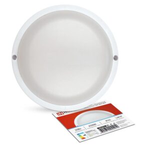 Светильник светодиодный герметичный СПП 2065-КРУГ 20Вт 6500К 1800лм IP65 155мм IN HOME 4690612044910 оптом купить цена