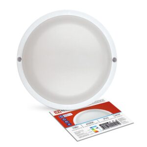 Светильник светодиодный герметичный СПП ОАД-1065-КРУГ 10Вт 6500К 900лм IP65 140мм с оптико-акустическим датчиком IN HOME 4690612044019 оптом купить цена