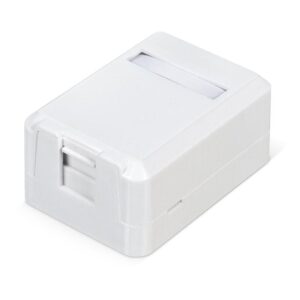 Корпус настенной розетки для установки 1-ой вставки типа Keystone Jack Д WRline WR-MB-1 бел. Hyperline 505219 оптом купить цена