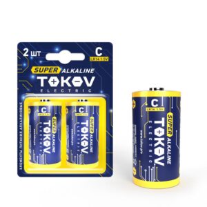 Элемент питания алкалиновый С/LR14 (блистер 2шт) TOKOV ELECTRIC TKE-ALS-LR14/B2 оптом купить цена