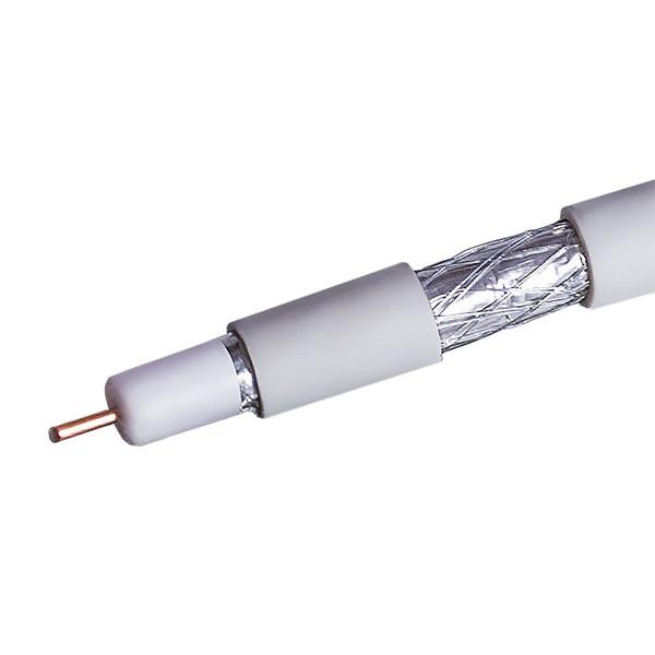 Кабель RG-6 CCS 1.02 (21%)/FPE/Al-Pet-Al Foil Unbonded/Al 64х0.12/PVC RW бел. (уп. 100м) Net.On 109L купить оптом выгодно Кабель RG-6 CCS 1.02 (21%)/FPE/Al-Pet-Al Foil Unbonded/Al 64х0.12/PVC RW бел. (уп. 100м) Net.On 109L оптом купить цена