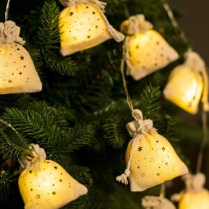 Гирлянда светодиодная "Подарки" 6х4х7см 10LED ткань тепл. бел. 1.8+0.3м КОСМОС KOC_GIR-B118 оптом купить цена