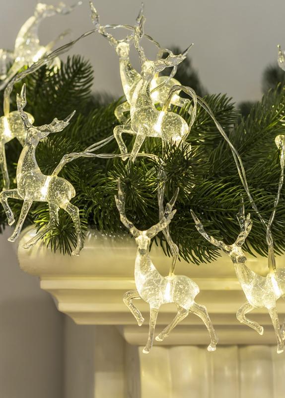 Гирлянда светодиодная "Олени" большие 7х4х1см 10LED тепл. бел. акрил прозрачный КОСМОС KOC_GIR-B115 купить оптом выгодно Гирлянда светодиодная "Олени" большие 7х4х1см 10LED тепл. бел. акрил прозрачный КОСМОС KOC_GIR-B115 оптом купить цена